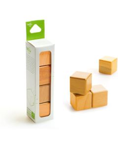 4 Piece A La Carte - Cubes - Tegu Orange Tegu