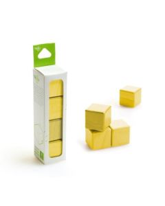 4 Piece A La Carte - Cubes - Tegu Yellow Tegu