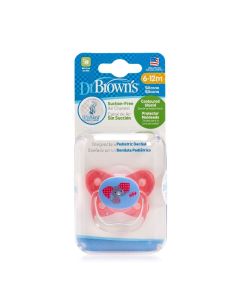 Chupete Etapa 2 - 6-12M Motivo Niña En Blister Dr. Browns