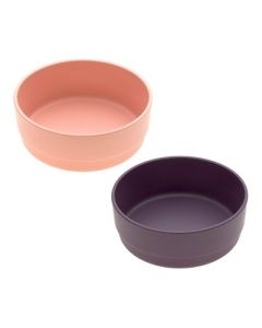 Bowl set 2pc Lassig Peach- Plum Lassig