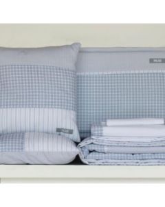 Kit de cuna con Alforzas Celeste Pilar