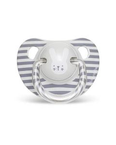 Chupete anatomico silicona 6-18 conejo gris Suavinex