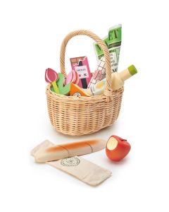 Wicker shopping basket TENDER LEAF