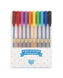10 Stylos Gel Classiques Lovely Paper