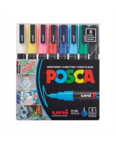 Marcadores 1.3mm x 8 Colores Clásicos Posca